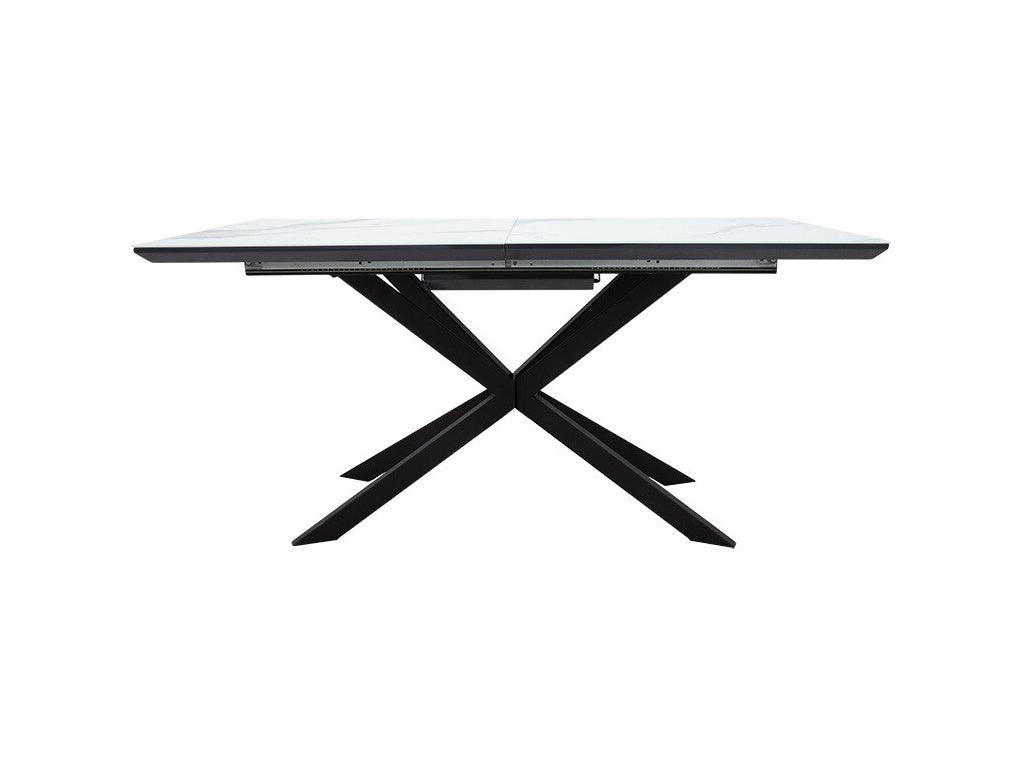 Table à manger extensible Laviecasa MDF marbre gris-noir160-200x80x77 cm RGCI35009