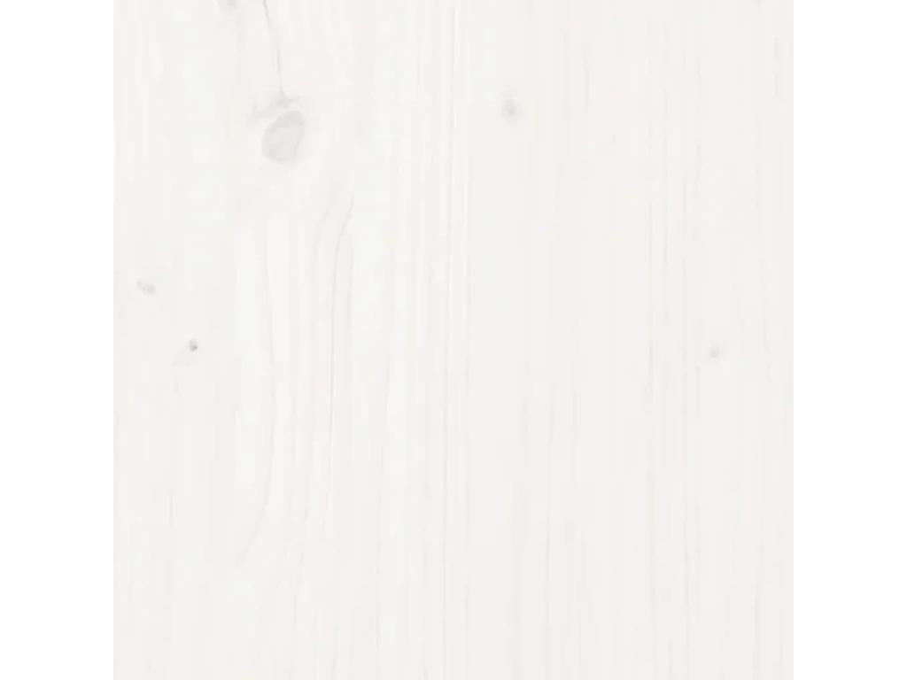 Buffet Blanc 31.5x34x75 cm Bois massif de pin EVFP29319