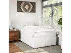 Sommier à Chicyla de lit avec matelas Blanc 120x200cm Similicuir ZFZJ86897