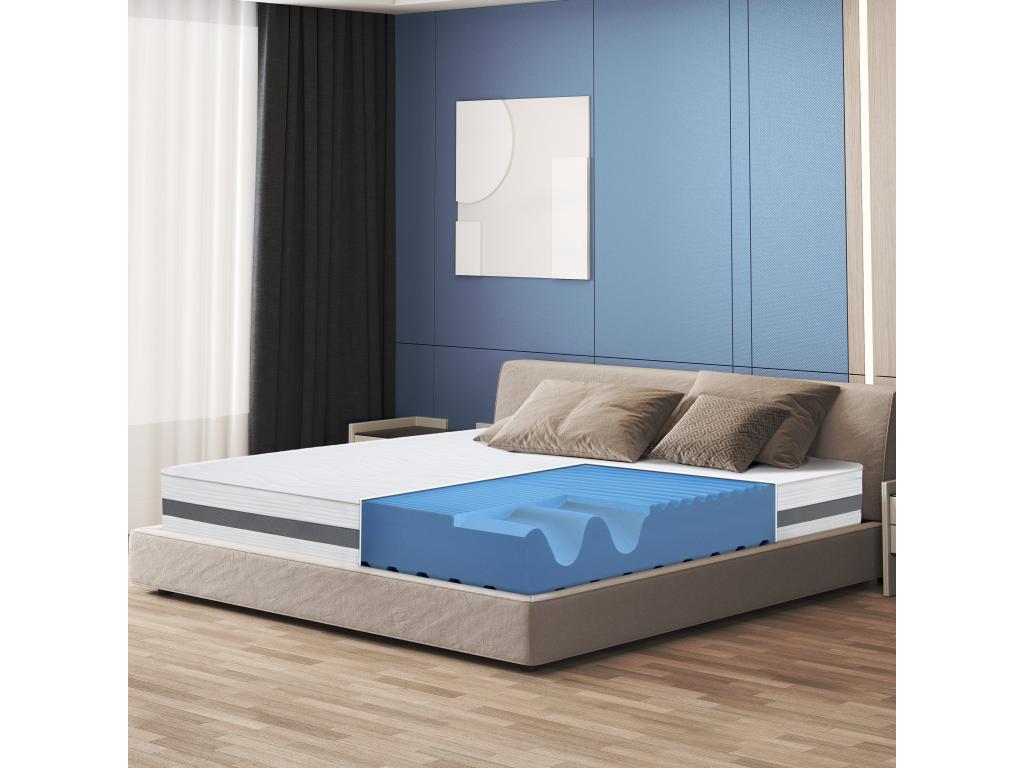 Matelas Simple 105x205 à mémoire orthopédique - Hauteur 20 cm - Made in Italy CMJP30171