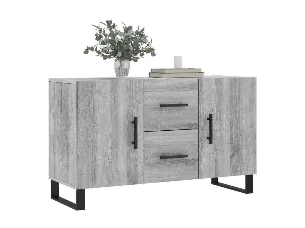 Buffet Chicyla gris 100x36x60 cm bois d'ingénierie BUIK36875