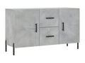 Buffet gris béton 100x36x60 cm bois d'ingénierie DZKF53701