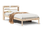 Cadre de lit sans matelas 90x190 cm bois de pin massif JUKS05951