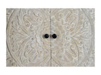 Bahut Bois Fer Blanc 170x39x90cm Bois-Fer - Meublori