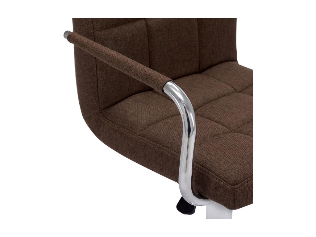 Chaises de bar lot de 2 marron tissu QXTP40355