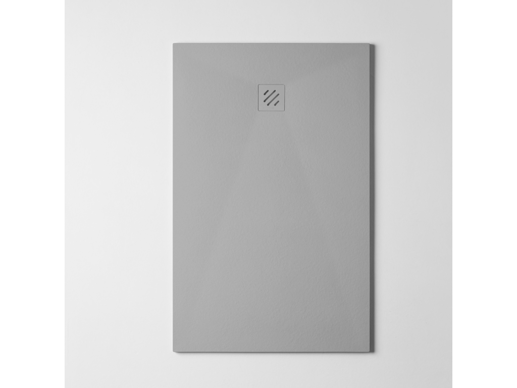 Receveur de douche extraplat Meublori - Texture Meublori en Meublori Polyester Gris - L100xl150xh2.6cm - Meublori