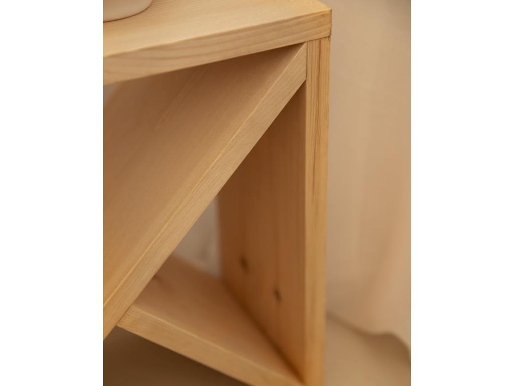 Ensemble tête de lit et tables en bois ton marron 160x80cm - Chicyla DIVM65055