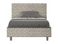 Lit 1 place et demi avec sommier rembourré 120x190 tissu Laviecasa 2 gris Laviecasa HHJE37885