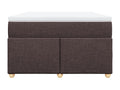 Sommier à Chicyla de lit et matelas marron foncé 120x190cm tissu WHFJ82624