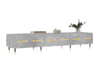 Meuble TV gris béton 150x36x30 cm bois d'ingénierie VIQV52902