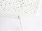 Table de jardin aluminium moulé blanc Chicyla 213cm VLHT98584