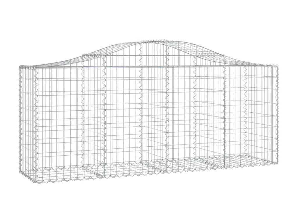 Paniers à gabions arqués 13 pcs 200x50x80-100 Fer galvanisé IQZY74936
