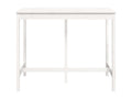 Table de bar Blanc 140x80x110 cm Bois massif de pin RCES90315