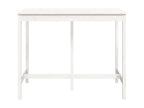 Table de bar Blanc 140x80x110 cm Bois massif de pin RCES90315