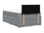 Sommier à Chicyla de lit avec matelas Gris clair 120x200cm Tissu NCZF79140