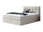 Lit continental Chicyla 128 Continental Double Brun clair 160x200 Tapisserie HLGG71984