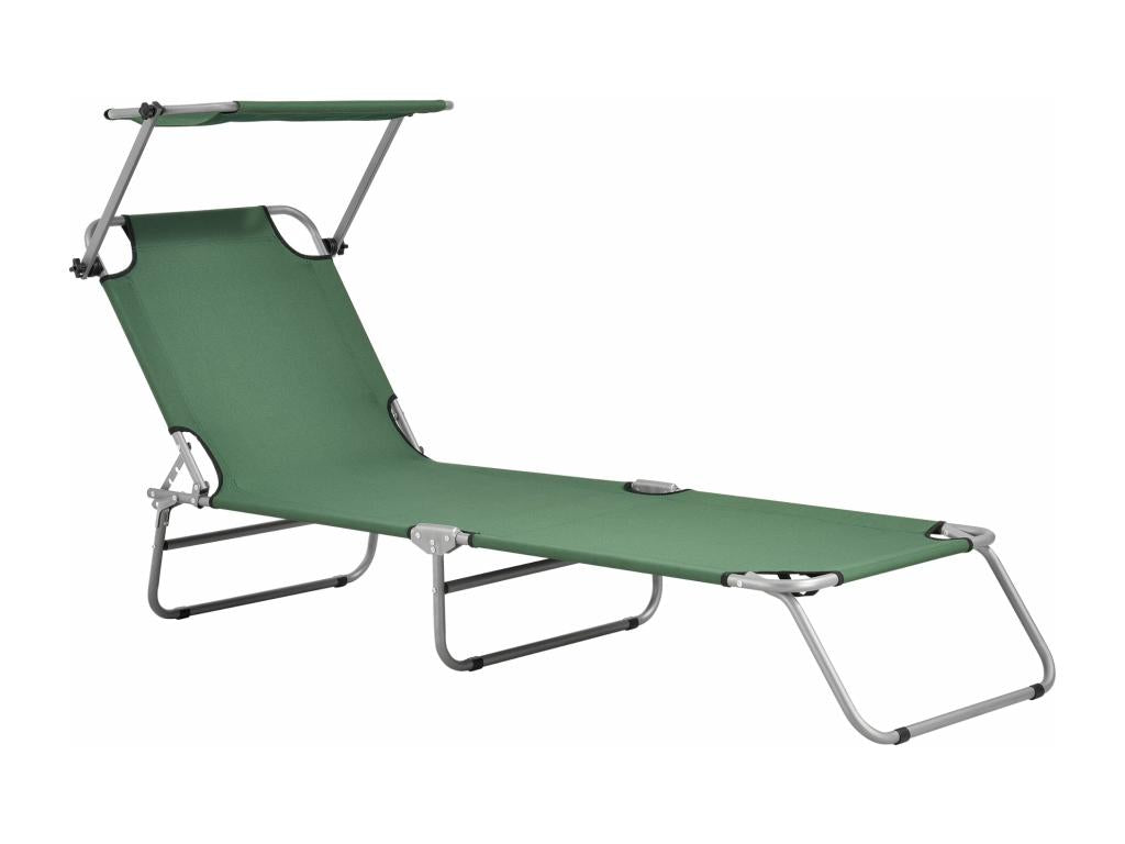 Transat bain de soleil argenté 55x186x24 cm 03 0006409 RFQN17547