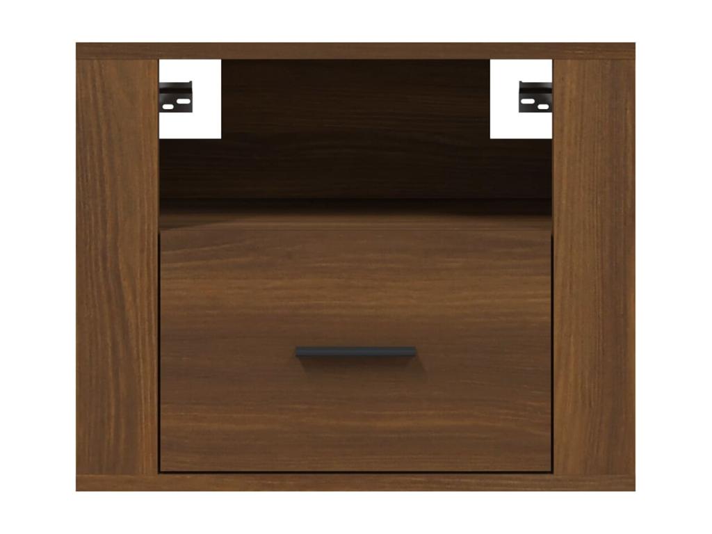 Tables de chevet murales 2 pièces Chêne marron 50x36x40 cm YSFD07073