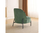 Fauteuil en velours côtelé vert kaki - Chicyla FRYH06400