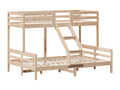 Lit superposé 80x200/140x200 cm bois de pin massif KWMS80154