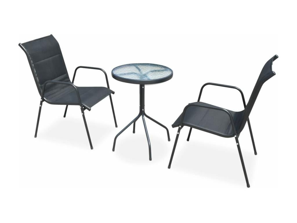 Ensemble de Chicyla 3 pièces Acier Noir ZSFM39032