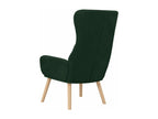 Fauteuil de relaxation Vert foncé Velours QNIT41815