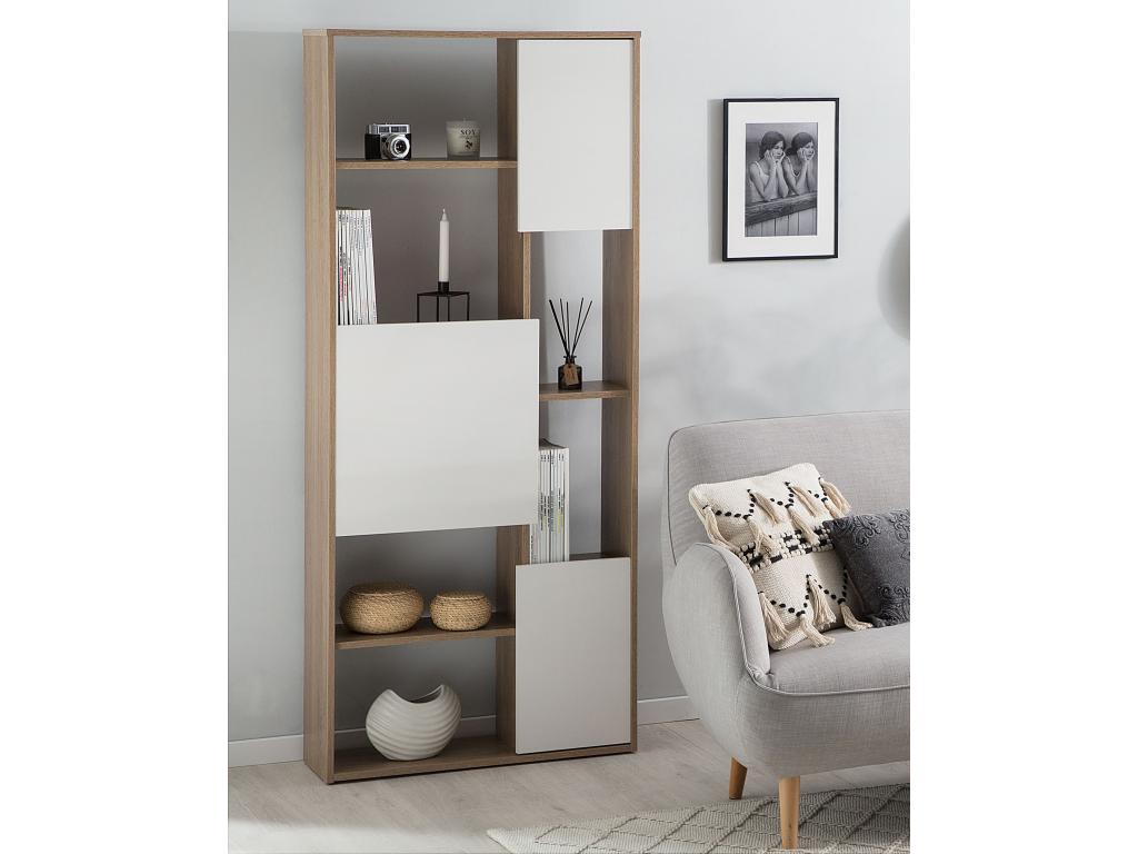 Etagère Chicyla Marron foncé/blanc BWXV63480