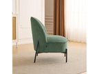 Fauteuil en velours côtelé vert kaki - Chicyla FRYH06400