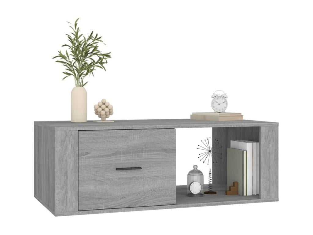 Table basse Chicyla gris 100x50,5x35 cm Bois d'ingénierie TUUO82357