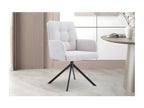 Chaise pivotante en tissu collection Chicyla Couleuris ecru RFNY89762