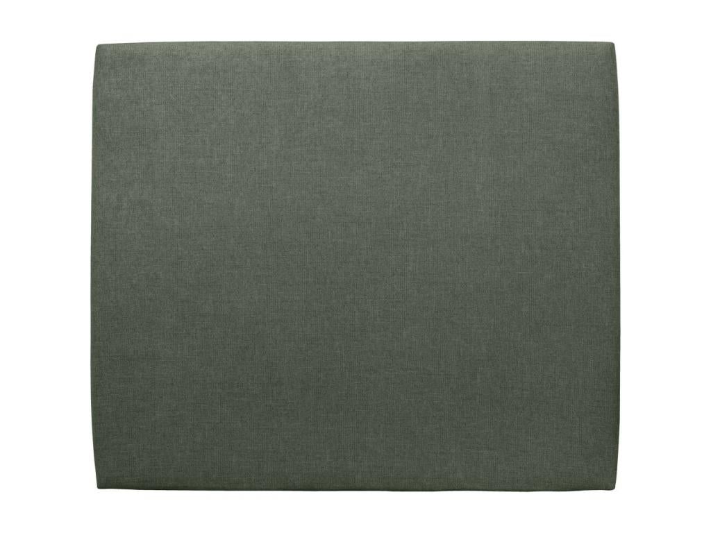 Tete de lit Tapissée Tissu Vert L 160 cm - Ep 10 cm rembourré RDIP95536